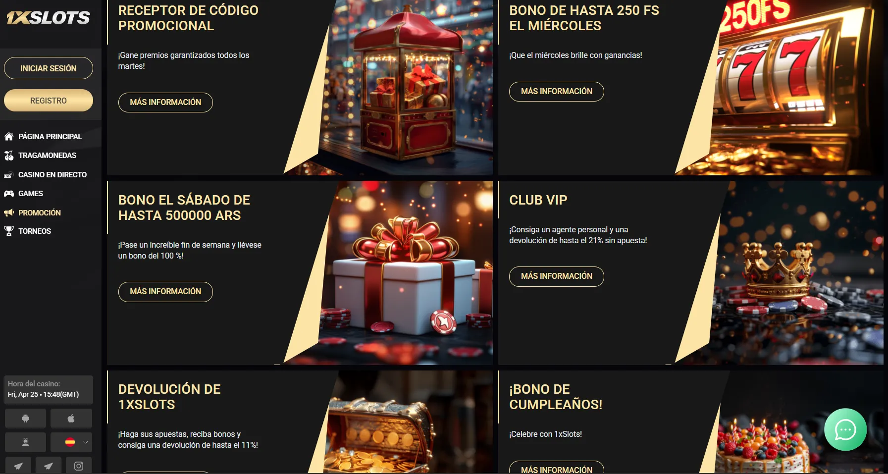 1xslots bonus codes